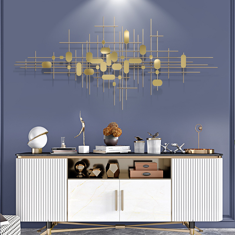 Modern Light Luxury Ornaments Landscape Creative Metal Decor Wall Art