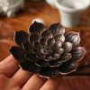 Alloy Incense Burner Stick Holder Buddhism Lotus Line Incense Plate Sandalwood Coil Base Temples Yoga Studios Home Decoration