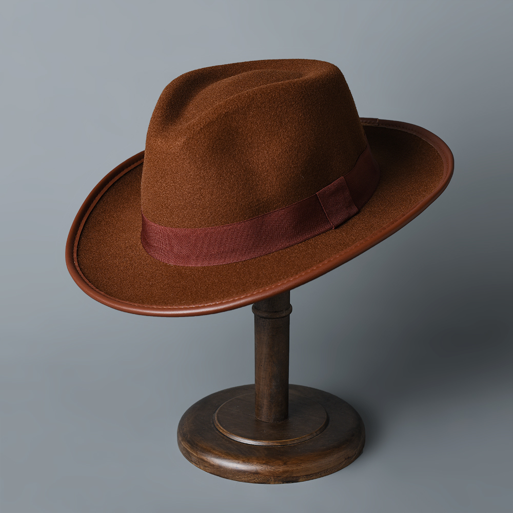Free Shipping Men Fedoras Women Fashion Jazz Hat Autumn And Winter Coffee Woolen Blend Cap Outdoor Casual Dancing Hat
