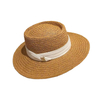 2023 Summer Straw Hat Fashion Casual Panama Beach Fedora Hat Wide Brim Breathable Sun Panama Hats For Women