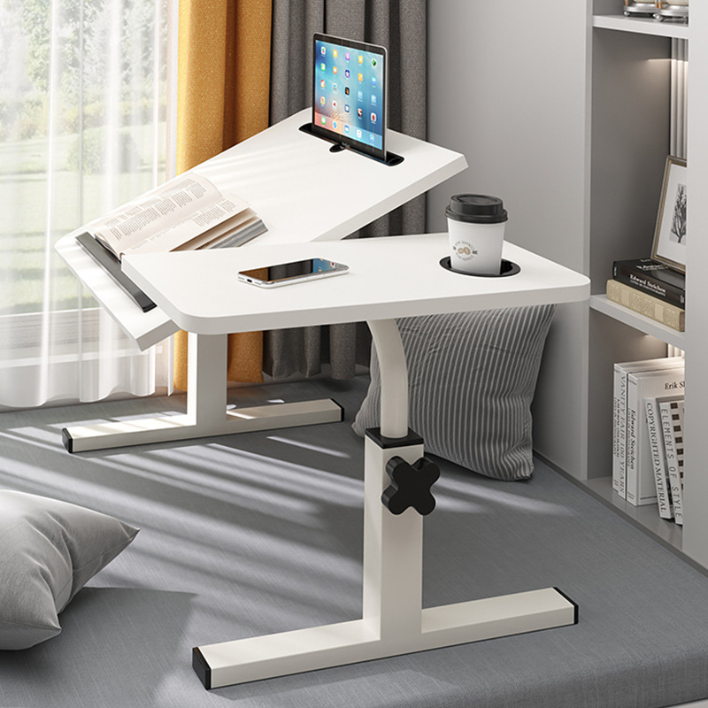 Simple Folding Computer Desk Laptop Stand Lift Adjustment Rotation Tilt Desk Lazy Table Foldable Mini Table 60x40cm