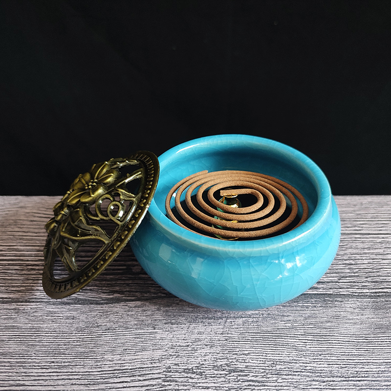 Natural Sandalwood Coil Incense 48 Plates/box Lavender Jasmine Rose Aromatherapy Fragrance Indoors Burner Indian Buddhist