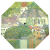 Gustav Klimt Oil Painting Umbrella Parasol Rain Sun Protection Women Automatic Umbrella Three Folding