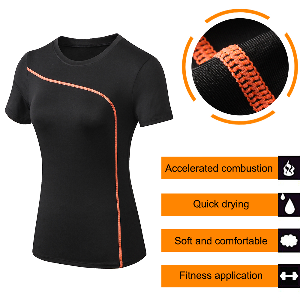 New Summer Women's Sports Breathable Tops Running Fitness Yoga Tight Short-sleeved T-shirt Sweat-wicking Quick-drying Stretch