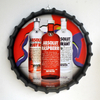 Factory Customized Bottle Cap Shape 3D Wall Hanging Vintage Metal Tin Signs