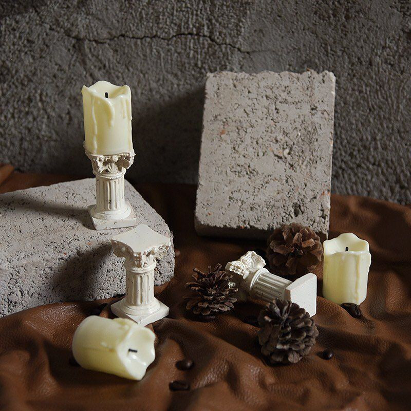 Artificial Europe Simulation Roman Column Candlestick Candle Holder