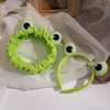 Funny Frog Makeup Headband Wide-brimmed Elastic Hairbands 