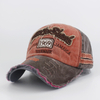 Unstructured Customized Embroidery Logo 6 Panel Suede Baseball Cap