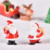 Christmas Resin Elk Santa Claus Ornaments Merry Christmas Decoration For Home Figurines Miniatures 2022 New Year Xmas Box Decor