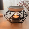 New Aromatic Oil Burner Romantic Ceramic Tealight Candle Holder Iron Oil Burner Wax Melt Burner Warmer Aroma Diffuser Home Decor