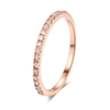 Love Cute Wedding Engagement Rings for Women Micro Pave CZ Crystal Sliver Color Dainty Ring Fashion Jewelry All Size