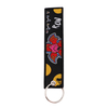Japanese Anime Cool Embroidery Key Fobs Key Tag Motorcycles Cars Backpack Chaveiro Keychain For Friends Fashion Key Ring Gifts