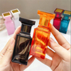 50ml Glass Refillable Spiral Thick Bottom Square Glass Atomizer Perfume Bottle Cosmetic Empty Spray Bottle Container