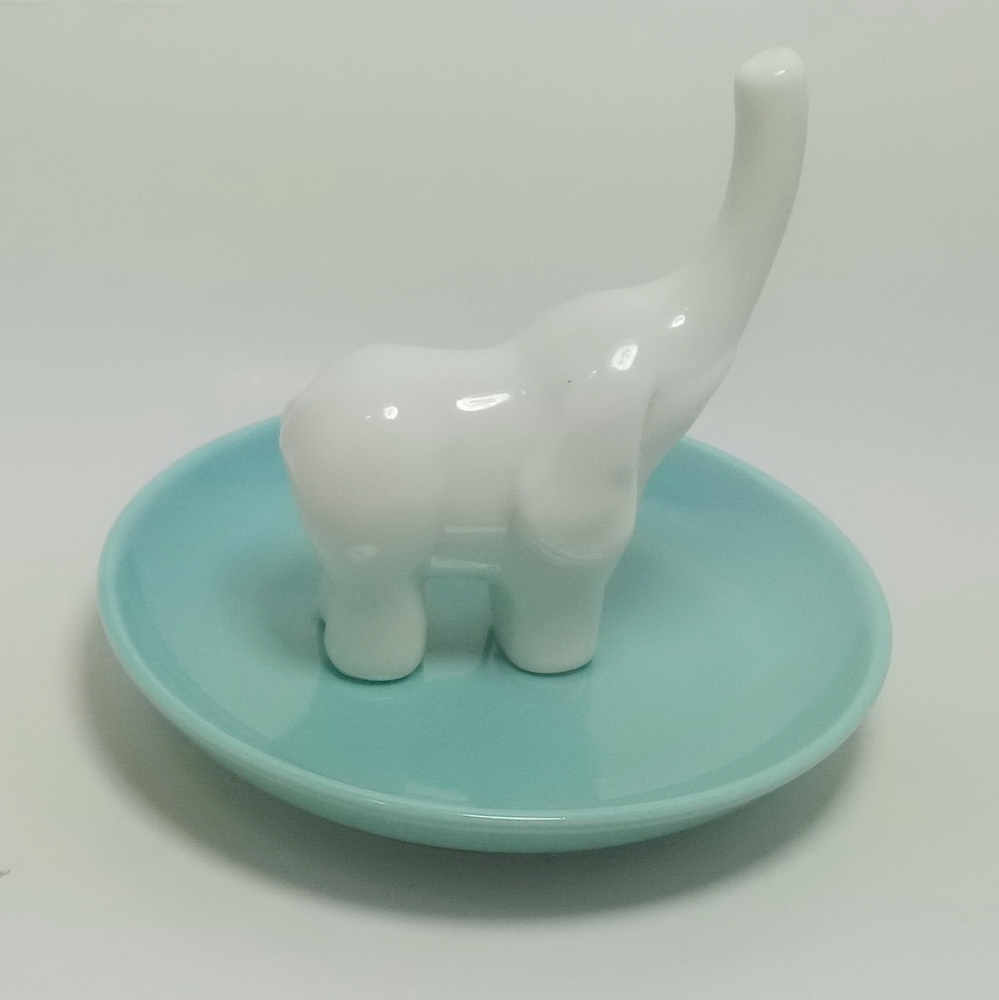Golden Jewelry Ring Holder Jewellery Tray Luxury Design Ceramic Ring Dish Jewelry Trinket Dish Tray Display