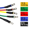 Resistance Bands Set Fitness Bands Resistance Gym Equipment Exercise Bands Pull Rope Fitness Elastic Training Expander