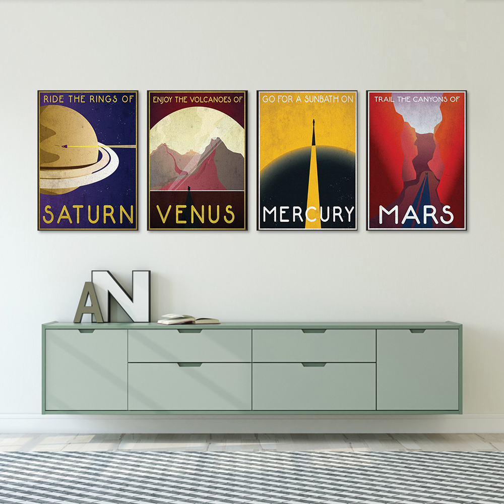 Wooden Frame Inspirational Quotes Motivational Canvas Wall Art
