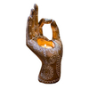 Buddha Candle Holder Mudra Hand Tabletop Tealight Decor 