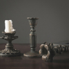 Antique Candlestick Resin Candle Accessory Retro Candle Holder French Candle Sconce Nostalgic Candlestick