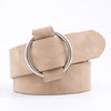Suede Round Belts Modeling Belts for Women Without Buckles Waist Belt 
