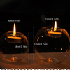 Europe Style Round Hollow Crystal Glass Candle Holder Wedding Fine Transparent Crystal Candlestick Dining Room Home Decoration