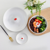 Nordic Ceramic Handmade 3D Small House Love Pattern Dessert Dish Creative Dinner Plates Tableware Household Snack Salad Plate