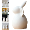 Bunny Rabbit Easter Ceramic Figurine Figurines Decor Ornament Statue White Home Decorations Sculpture Porcelain Figure Miniature