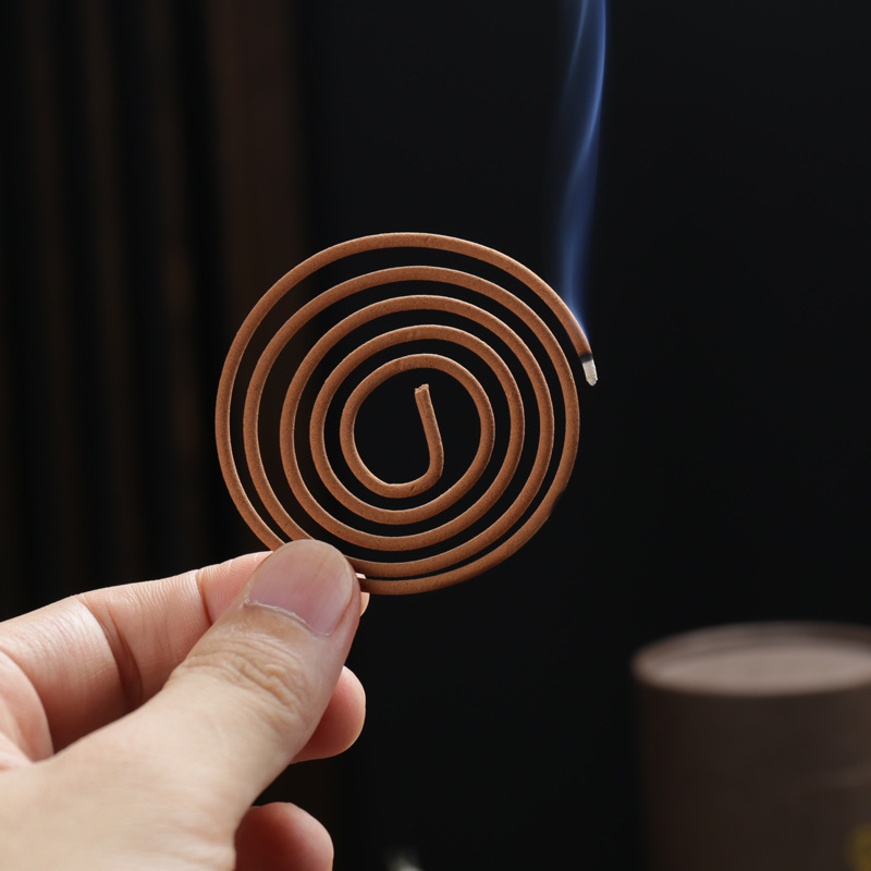120 Plates Natural Sandalwood Coil Incense Jasmine Aromatherapy Toilet Floral Hygienic Fragrance Home Teahouse Decor