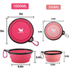 Furrybaby 350ML/1000ML 1PC Collapsible Dog Bowls for Travel Dog Portable Water Bowl for Dogs Dish for Camping Pet Cat Food Bowls