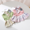 2023 Autumn Winter PuppyPet Sweater Dress Cat Dress Small Medium Dog Pet Clothes Bow Tie Dog Dresses Puppy Couple Clothes Pug