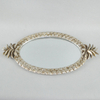 Custom Hotel Home Decor Antique Serving Mirror Jewelry Resin Fruit Tray For Wedding Luxury