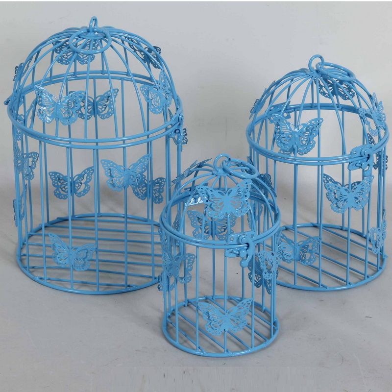Hot Selling Cheap Vintage Decorative Metal Hexagon Bird Cages Carriers Houses