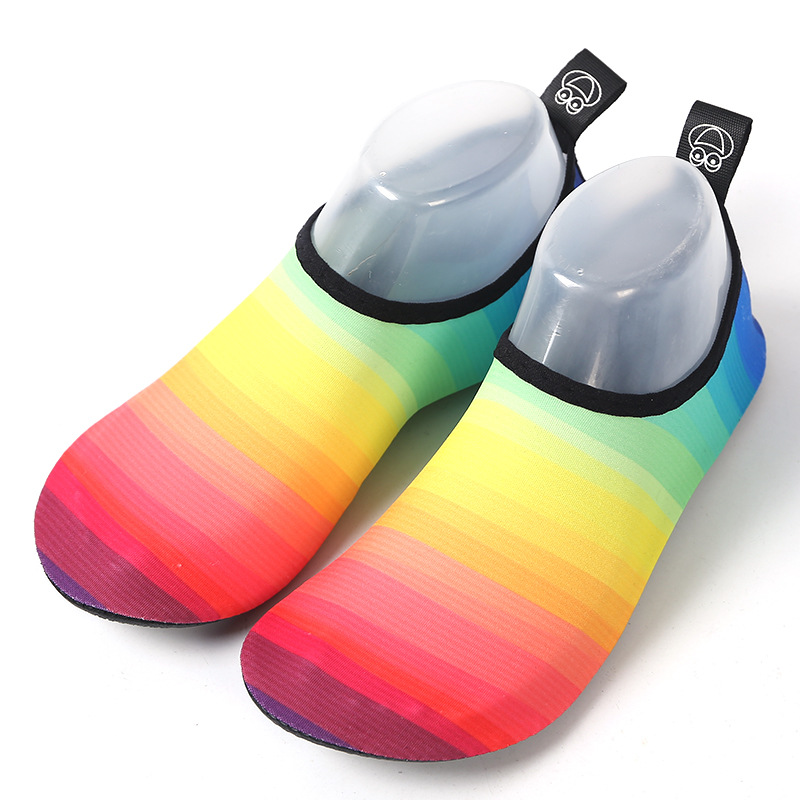 Summer Water Shoes for Women Big Size Aqua Beach Shoes Woman Striped Colorful Sea Swimming Shoes