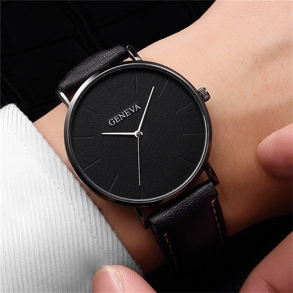 Mens Watches Top Brand Luxury Men Military Sport Wristwatch Leather Quartz Watch