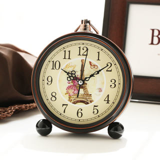Classic Metal Twin Bell Alarm Clock with Light