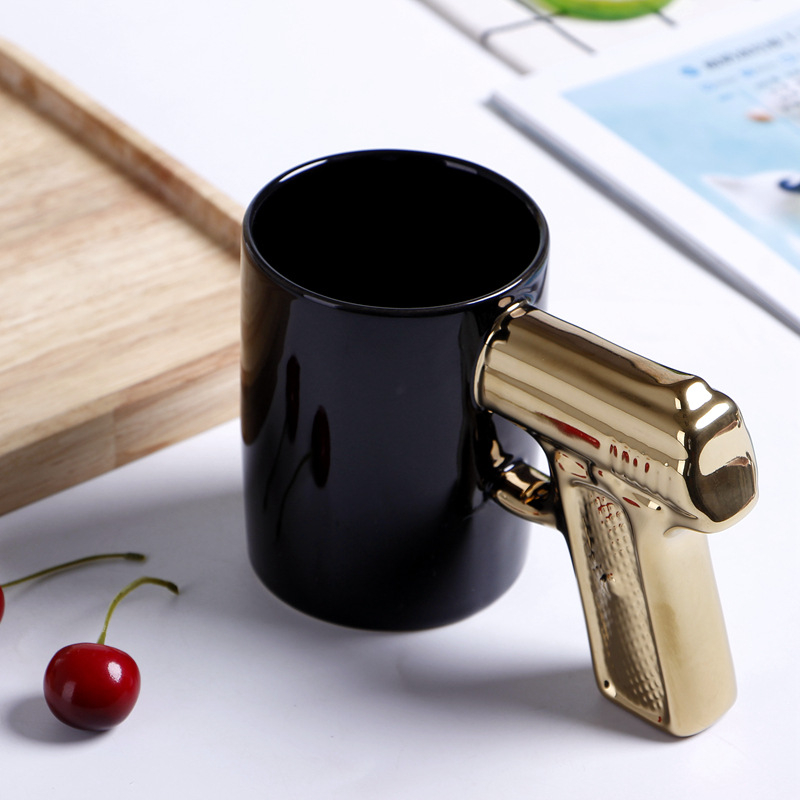 Creative Ceramic Gun Mug / Gun Handle Coffee Mug / Gun Shaped Mug - Buy ...