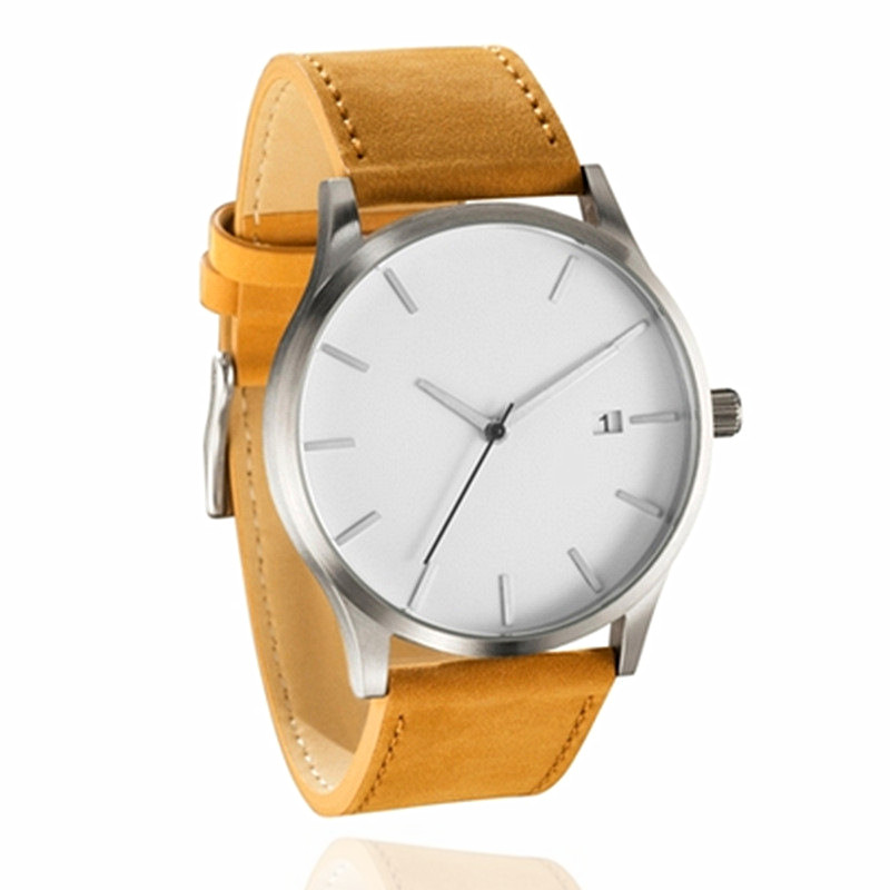 Top Luxury Brand Men Watches Men's Sports Quartz Clock Man Leather Army Military Wrist Watches 