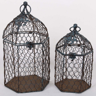 Low Price Antique Brown Metal Bird Cage