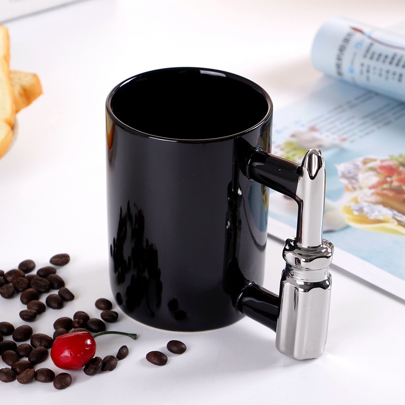 Novelty Shaped Handle Ceramic Tool Shape Screwdriver Mug 