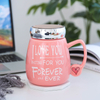 Hot-selling New Style Cartoon Mirror Face Lid Panda Office Gift Ceramic Mug with Color Cover