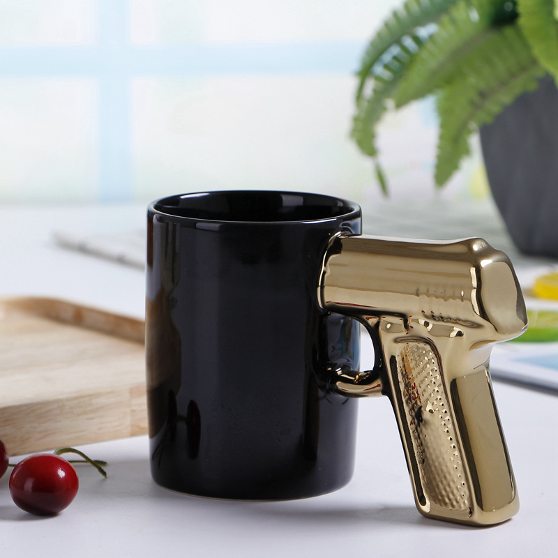 Creative Ceramic Gun Mug / Gun Handle Coffee Mug / Gun Shaped Mug Buy