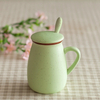 Creative Gifts Ceramic Cup with Cover Mug Coffee Cup Tea Cup Advertising Cup Custom Logo
