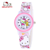 Hello Kitty Kids Watches Girls Children Pink Dress Wrist Watch Cute Child Cartoon Silicone Baby Clock