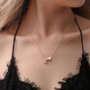 Fashion Tiny Heart Dainty Initial Personalized Letter Name Choker Necklace 