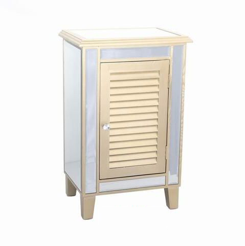 Antique Living Room Golden Mirrored Furniture Mirrored Chest Cabinet Sideboard