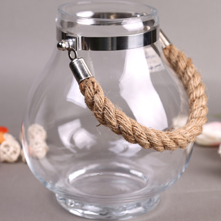 Glass Candle Lantern 