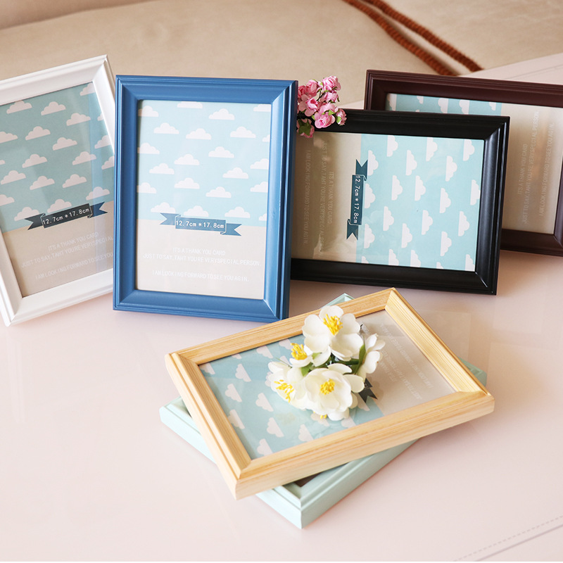 Home Decoration Gift Brown Solid Wood Photo Frame 