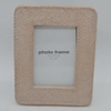 White Resin Embossed Flower Wedding Photo Frame