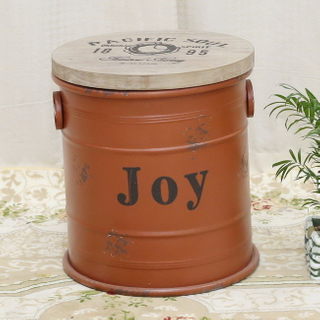 Printing Small Round Empty Metal Lid Candy Candle Beer Popcorn Can Buckets Paint Tin Bucket 