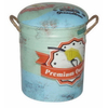Fashionable Painting Oil Bucket Bar Stool for Storaging Shoes Toys 