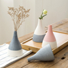 Ceramic Porcelain Stoneware Color Glazed Logo Decal Design Decorative Vase 